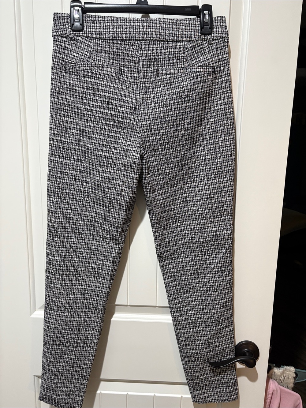 Women’s Grey Patterned Dress Pants - Picture 3 of 5